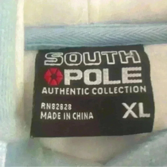 South Pole hoodie vintage Y2K baby blue XL - Picture 2 of 4